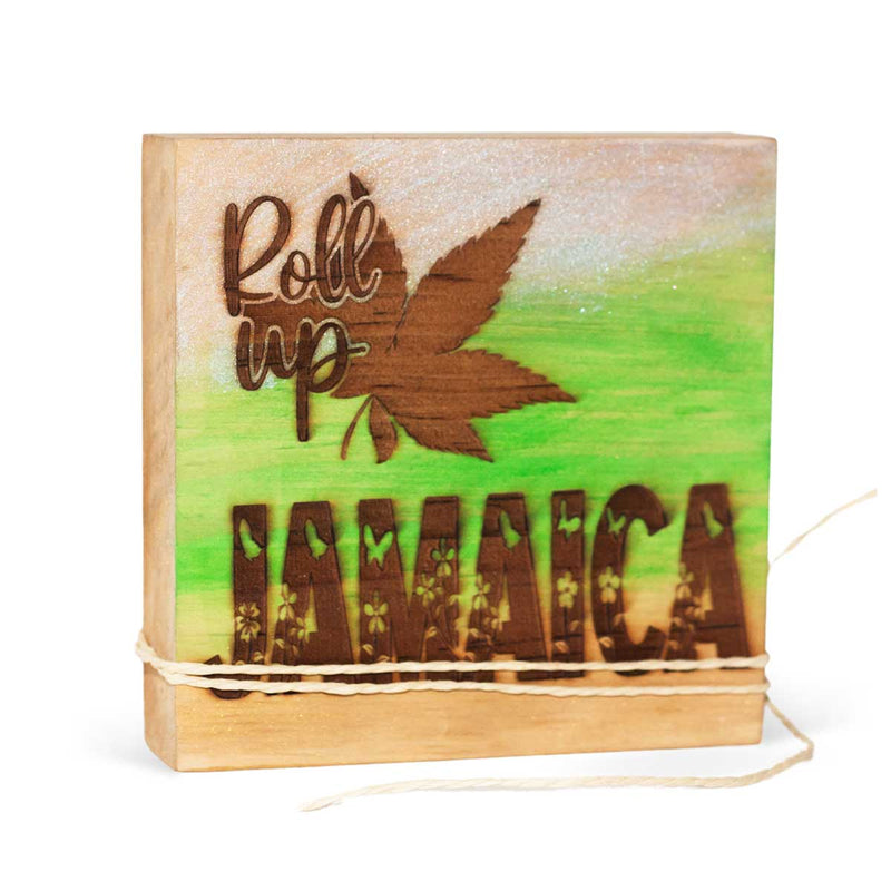 JA Dezines Roll Up Jamaica Engraved Wood Creations - Caribshopper