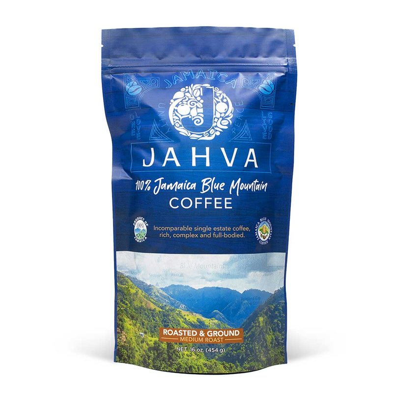 Jahva Coffee 100% Jamaican Blue Mountain Coffee, 16oz - Caribshopper