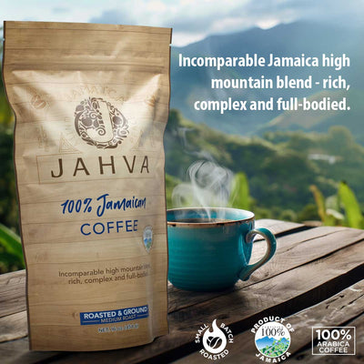 Jahva Coffee 100% Jamaican Coffee, 16oz - Caribshopper