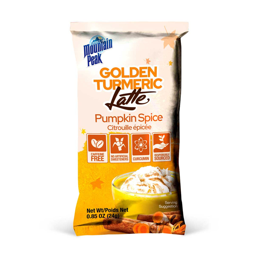 Jamaica Mountain Peak Turmeric Latte with Pumpkin Spice Warm