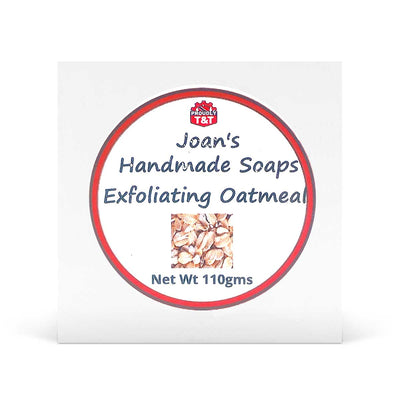 Joan's Handmade Exfoliating Oatmeal Bar Soap, 110g - Caribshopper