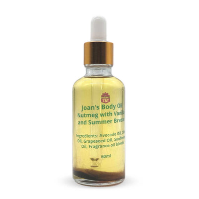 Joan's Handmade Nutmeg with Vanilla & Summer Breeze Body Oil, 2oz - Caribshopper