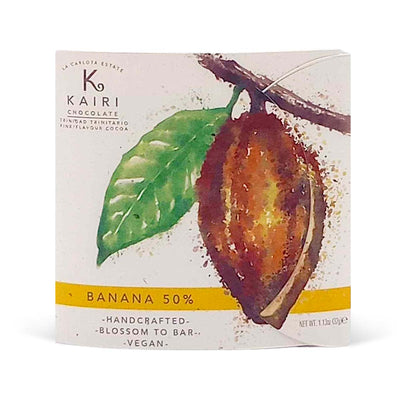 Kairi Chocolate Banana 50% Dark Vegan Milk, 32g - Caribshopper