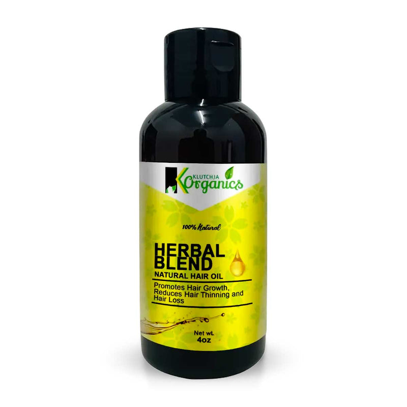 KlutchJa Organics Herbal Blend Natural Hair Oil, 4oz - Caribshopper