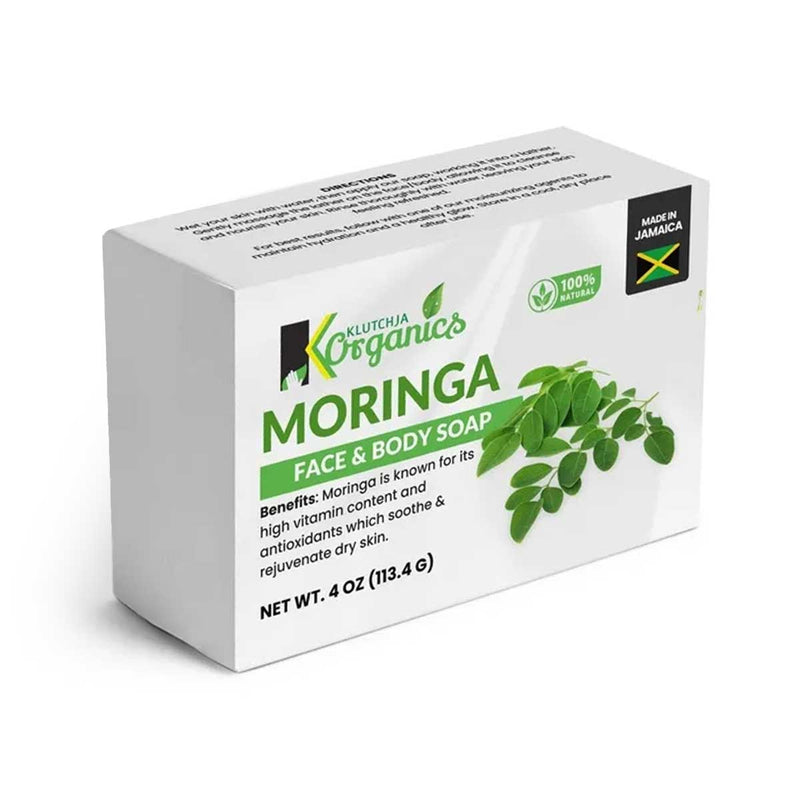 KlutchJa Organics Moringa Face & Body Bar, 4oz - Caribshopper