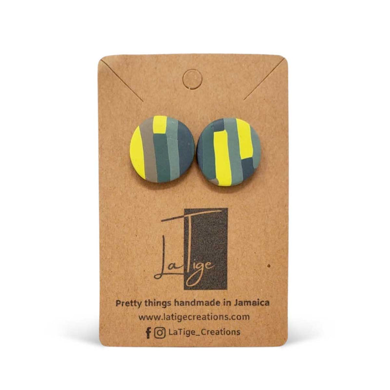 La Tige Lollygag Round Studs Earrings - Caribshopper