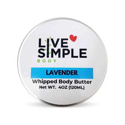 LiveSimple Lavender Whipped Body Butter, 2.5oz or 4oz - Caribshopper