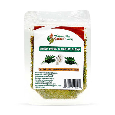Manzanilla Garden Packs Dried Chives & Garlic Blend, 18g (3 Pack) - Caribshopper