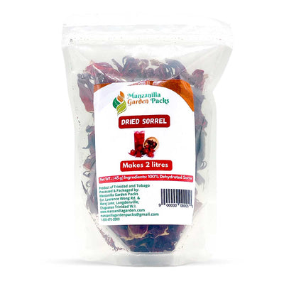 Manzanilla Garden Packs Dried Sorrel, 45g (3 Pack) - Caribshopper