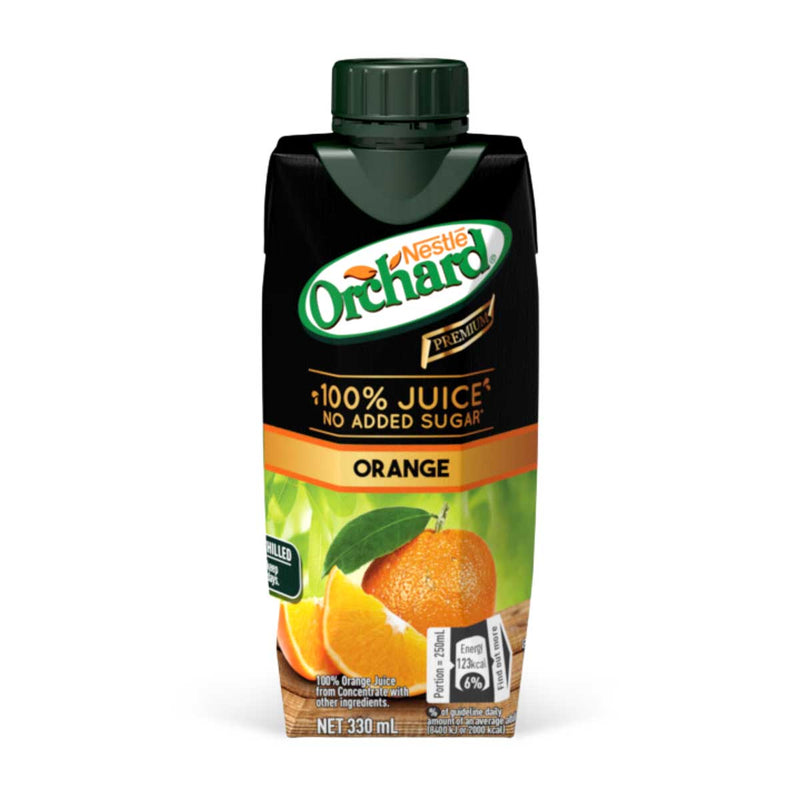 Orchard Premium 100%Orange Juices No Sugar Added, 330ml (3 Pack) - Caribshopper