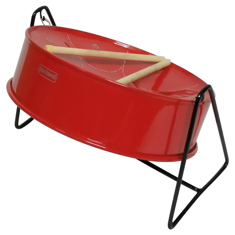 Panland Pitipan Steelpan Drum 10 Inches, Red - Caribshopper