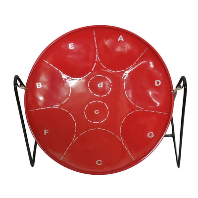 Panland Pitipan Steelpan Drum 10 Inches, Red - Caribshopper