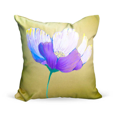 Pilgrim Hand - Painted Poppy Cushion on Cotton Twill - Caribshopper