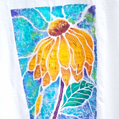 Pilgrim Handpainted Sunflower V - Neck T - Shirt - Caribshopper