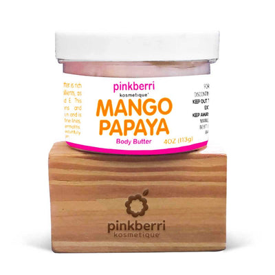 Pinkberri Kosmetique Mango Papaya Body Butter, 4oz - Caribshopper