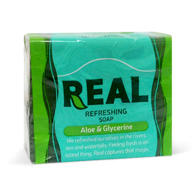 Real Anti Bacterial Soap Refreshing Aloe & Glycerine, 375g (3 Pack) - Caribshopper