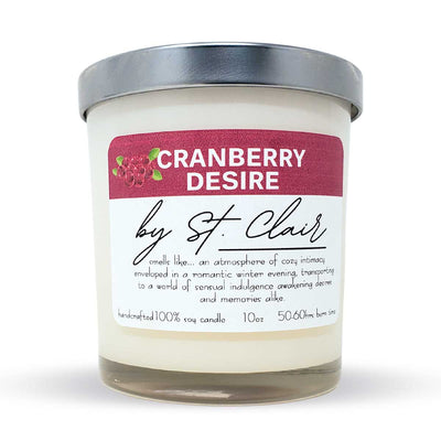 Scents By St. Clair Cranberry Desire Fall/Xmas Candles, 10oz - Caribshopper