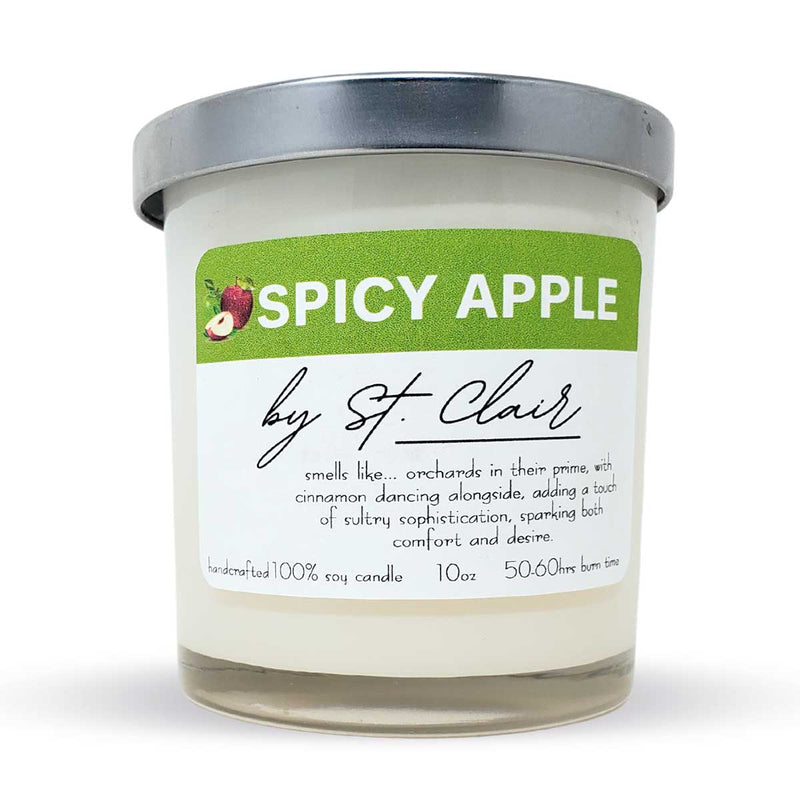 Scents By St. Clair Spicy Apple Fall/Xmas Candles, 10oz - Caribshopper