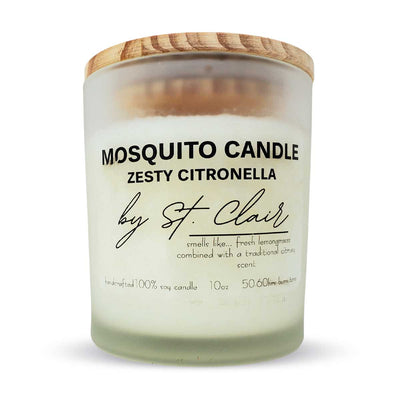 Scents By St. Clair Zesty Citronella Mosquito Soy Candle, 10oz - Caribshopper