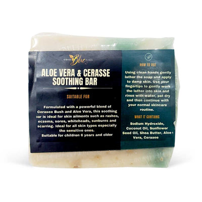 Skin by Blxc Gold Aloe Vera & Cerasee Soothing Soap Bar, 4oz - Caribshopper