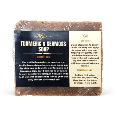 Skin by Blxc Gold Turmeric & Sea Moss Soap Bar, 4oz - Caribshopper