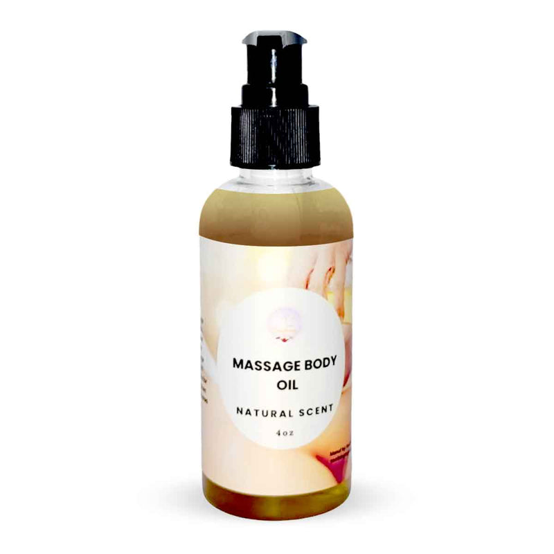 Soothing Organica Masage Body Oil Natural Scent, 4oz - Caribshopper