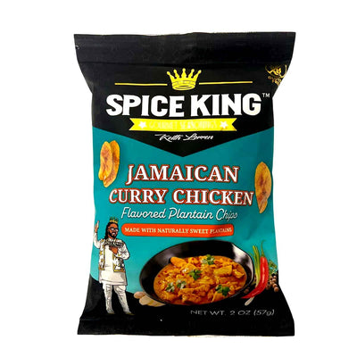 Spice King Jamaican Curry Chicken Flavored Plantain Chips, 2oz (3 Pack) - Caribshopper