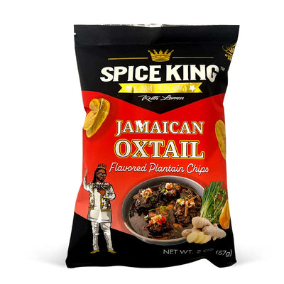 Spice King Jamaican Oxtail Flavored Plantain Chips, 2oz (3 Pack) - Caribshopper