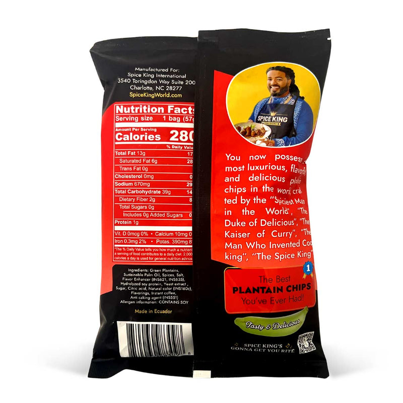 Spice King Jamaican Oxtail Flavored Plantain Chips, 2oz (3 Pack) - Caribshopper