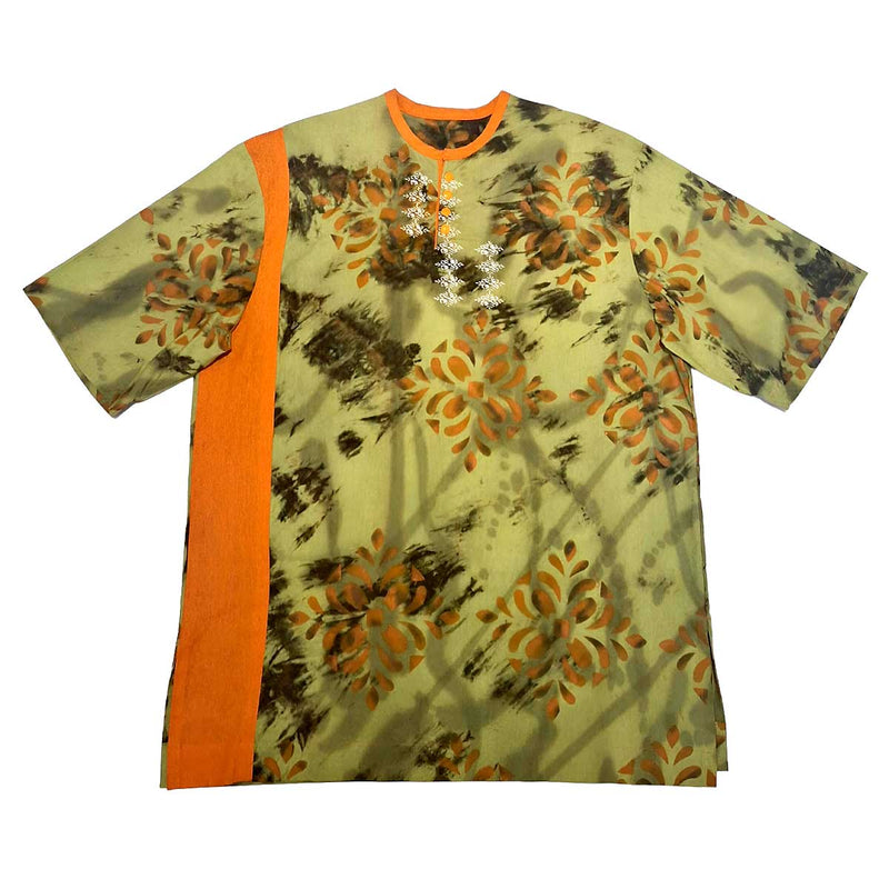 Suuru Designs Men’s Green & Orange Top - Caribshopper