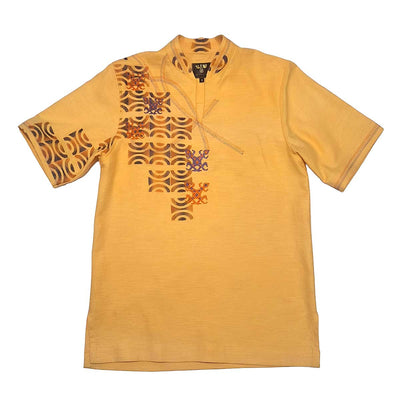 Suuru Designs Men’s Yellow Tunic Top - Caribshopper