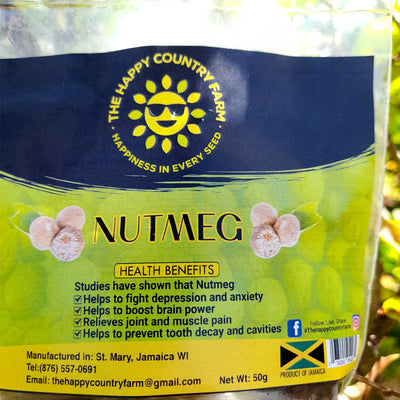 The Happy Country Farm Nutmeg, 50g - Caribshopper