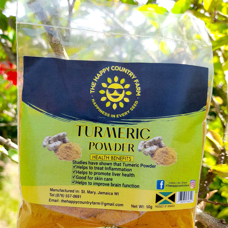 The Happy Country Farm Turmeric, 50g - Caribshopper