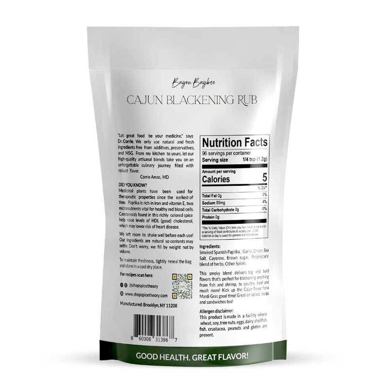 The Spice Theory Bayou Baybee Cajun Blackening Rub, 3.2oz - Caribshopper