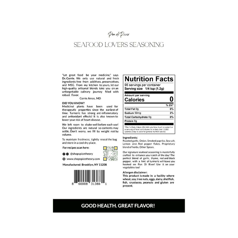 The Spice Theory Pon di Rive Seafood Lovers Seasoning, 3.2oz - Caribshopper