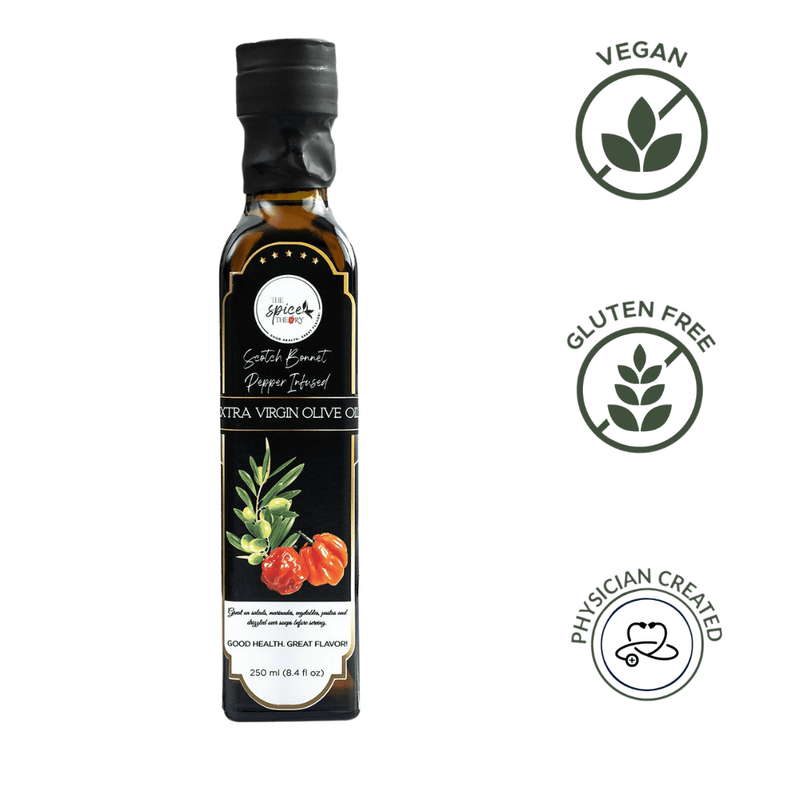 The Spice Theory Scotch Bonnet Pepper Infused Extra Virgin Olive Oil, 4oz - Caribshopper