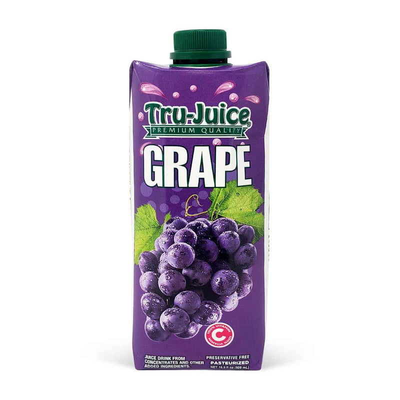 Tru - Juice Grape Juice, 500ml (3 Pack) - Caribshopper