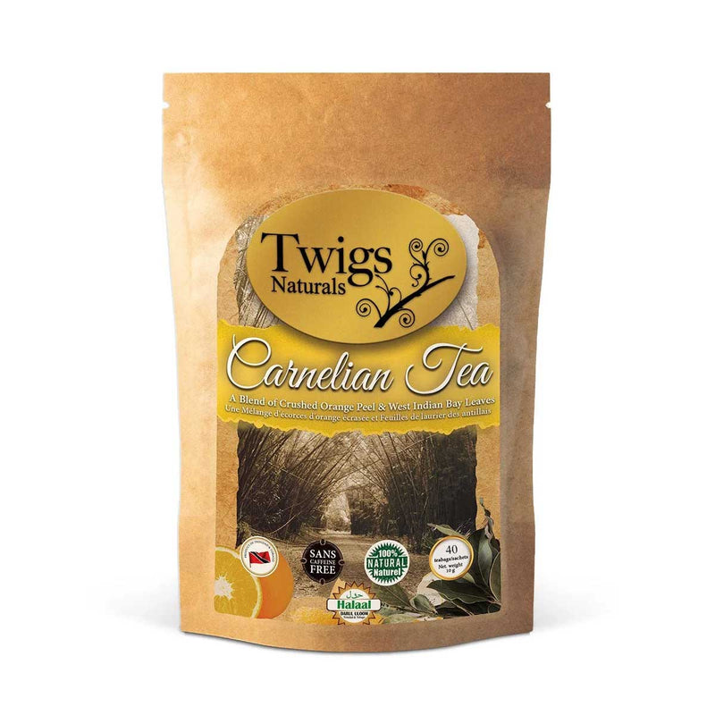 Twigs Naturals Carnelian Tea 40 Bags, 10g - Caribshopper