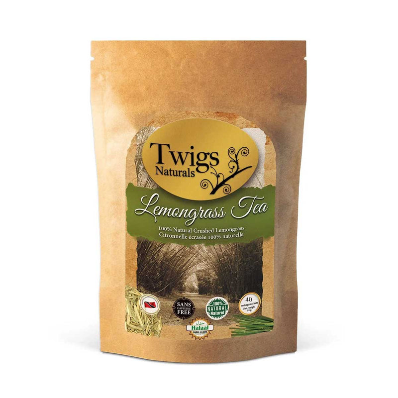 Twigs Naturals Lemongrass Tea 40 Bags, 10g - Caribshopper