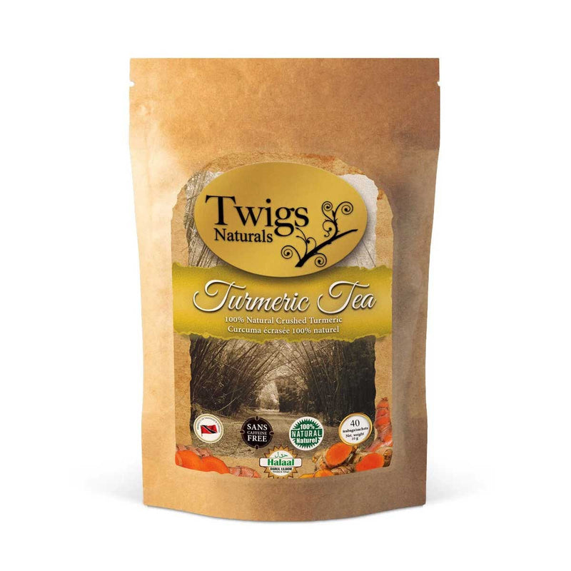 Twigs Naturals Turmeric Tea 40 Bags, 10g - Caribshopper