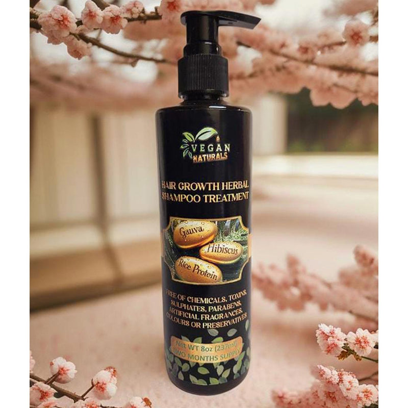 Vegan Naturals Hair Growth Herbal Shampoo Treatment - Caribshopper