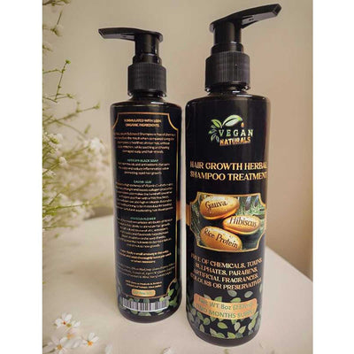 Vegan Naturals Hair Growth Herbal Shampoo Treatment - Caribshopper