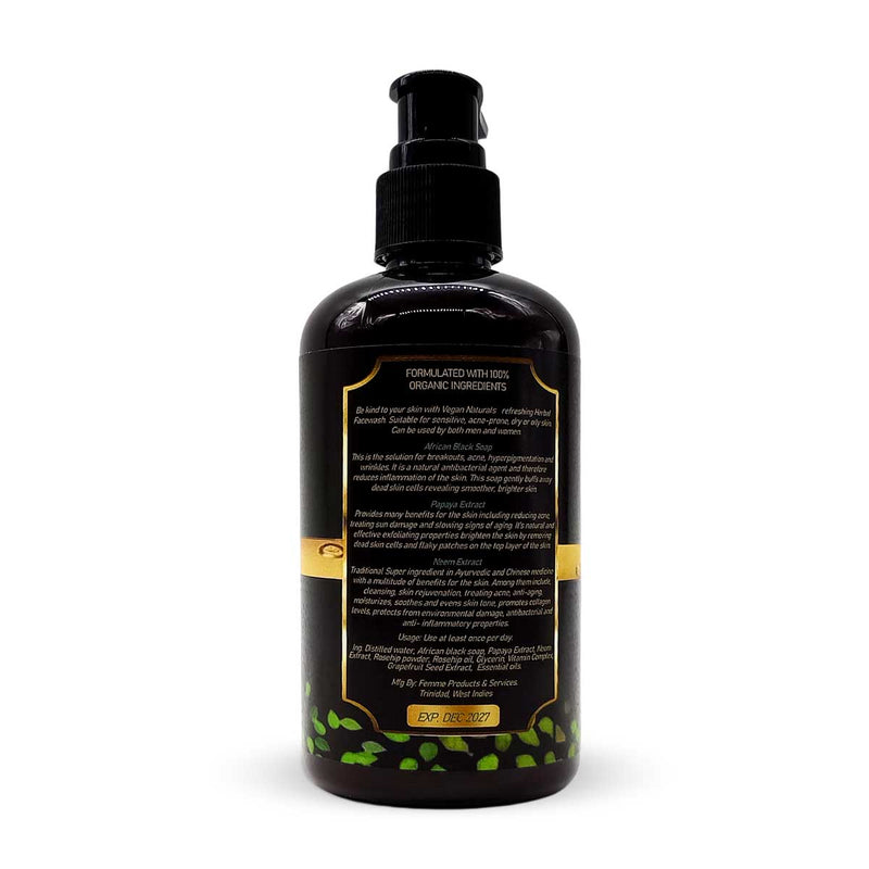 Vegan Naturals Vitamin Therapy Herbal Facewash, 8oz - Caribshopper