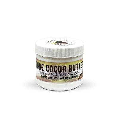 100% Pure Food Grade Cocoa Butter, 3 oz. Jars (Single & 3 Pack) - Caribshopper