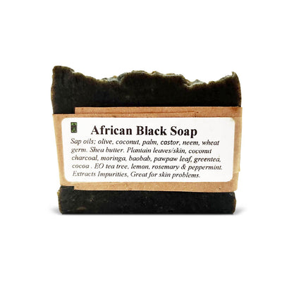 Ai Naturals African Black Soap, 4oz - Caribshopper