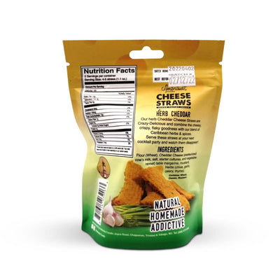 Ambrosia Foods Cheese Straws Herb Cheddar, 2.2oz (3 or 6 Pack) - Caribshopper
