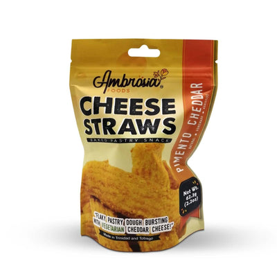 Ambrosia Foods Cheese Straws Pimiento Cheddar, 2.2oz (3 or 6 Pack) - Caribshopper