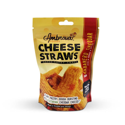 Ambrosia Foods Cheese Straws Spicy Habanero Cheddar (3 or 6 Pack), 2.2oz - Caribshopper