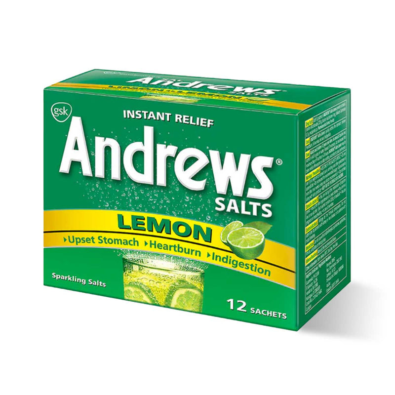 Andrews Salts Lemon, 12 Sachets - Caribshopper