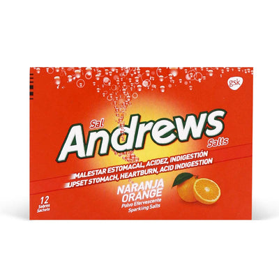 Andrews Salts Orange, 12 Sachets - Caribshopper